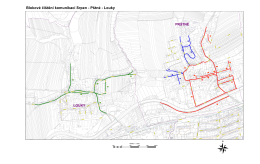 Mapa ulic, čištěných v srpnu (Louky, Prštné)