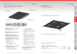 Bezpečnostní kontaktní rohože ASO Safety Contact mats Popis