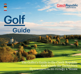 The Golfer`s Guide to the Czech Republic Golf