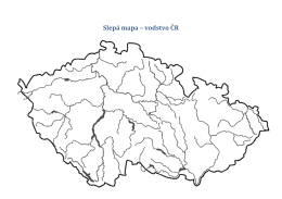 Slepá mapa – vodstvo ČR