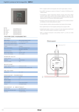 Digitální pokojový termoregulátor IDRT3-1