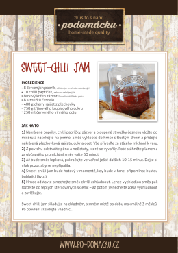 Sweet-chilli jam