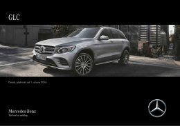 Ceník, platnost od 18.června 2015 - Mercedes-Benz