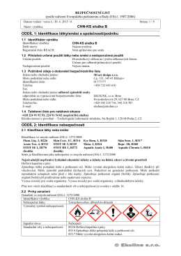 CHN-KS složka B ODDÍL 1 - Formovací silikony | LevneSilikony.cz