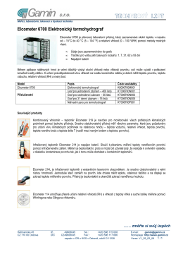 Elcometer 6700 Elektronický termohydrograf