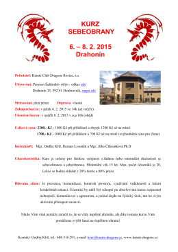 Kurz SEBEOBRANY 6.-8.2.2015 - Karate Club Dragons Rosice, zs