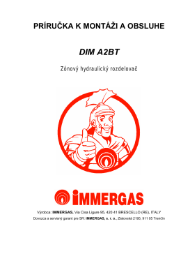 DIM A2BT - Immergas