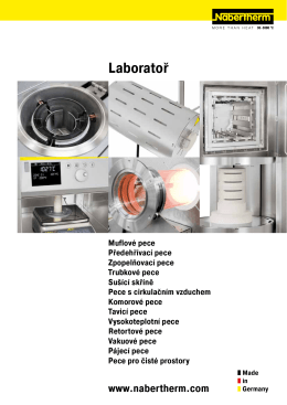 Katalog Laboratoř - Nabertherm Ltd., UK
