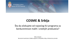 COSME & Srbija