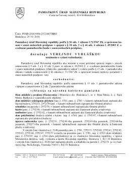 vzor listu adresa v ramceku - Pamiatkový úrad Slovenskej republiky