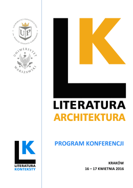 Program - Uniwersytet Pedagogiczny w Krakowie