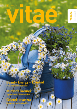 Elérhető az Energy klubmagazin, a Vitae áprilisi száma!