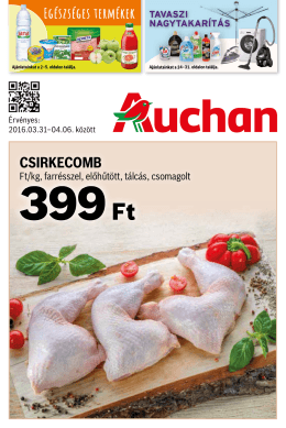 Auchan akciós újság letöltése PDF formátumban ITT - Akciós
