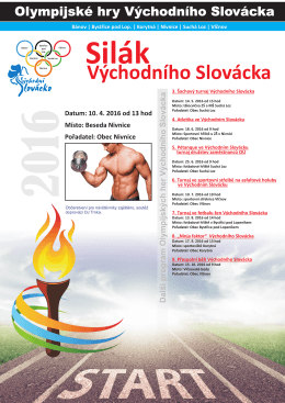 Olympijske hry Vychodni Slovacko 2016-silak