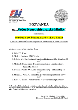 program - Fakultní nemocnice Plzeň