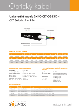 Optický kabel - Alfa Extranet