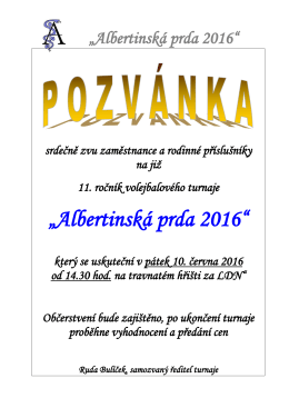 Albertinská prda 2016