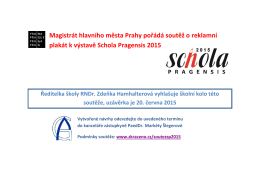 Magistrát hlavního města Prahy pořádá soutěž o reklamní plakát k