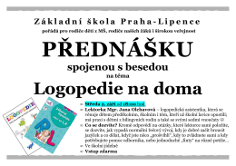 Logopedie na doma - Základní škola Praha