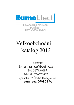 Velkoobchodní katalog 2013