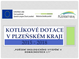 Kotlíkové dotace v Plzeňském kraji 2015