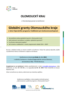 Globální granty Olomouckého kraje