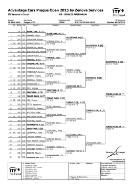 singles main draw