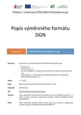 Popis výměnného formátu DGN v3.1