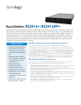 Brožura Synology RackStation RS2416+/RS2416RP+