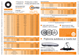 Akční leták zde - Pneuservis Telnice