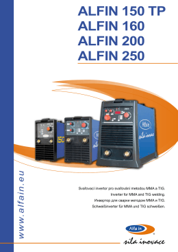 ALFIN 150 TP ALFIN 160 ALFIN 200 ALFIN 250