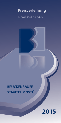Broschüre | Brožura Brückenbauer| Stavitel mostů 2015