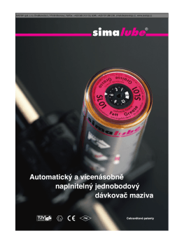 katalog Simalube ke stažení (cz) pdf