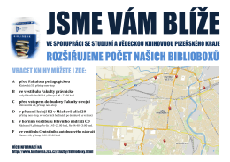 Mapa rozmístění biblioboxů v Plzni