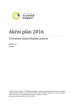 Plán činností na rok 2016