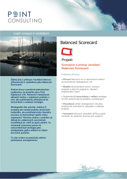 Projekt: Balanced Scorecard