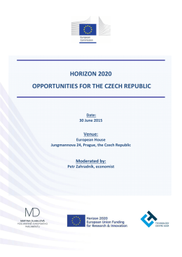 horizon 2020 opportunities for the czech republic