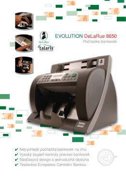 Počítačka bankovek Talaris EV 8650
