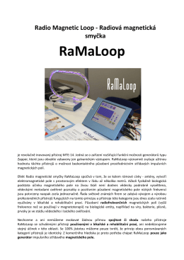 Přístroj RaMaLoop