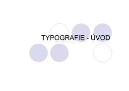Typografie 1