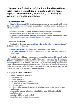 Uživatelské požadavky, definice funkcionality systému - OI-Wiki