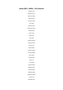 Seznam žáků 2015