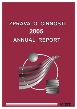 Zpráva o činnosti v roce 2005 ( 4MB)