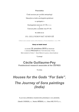 Houses for the Gods “For Sale”. The Journey of Sora paintings (India)