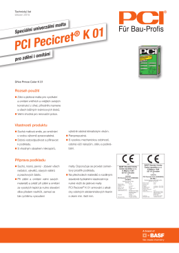 PCI Pecicret ® K 01
