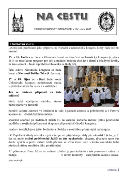 únor 2015 - Římskokatolická farnost Strážnice