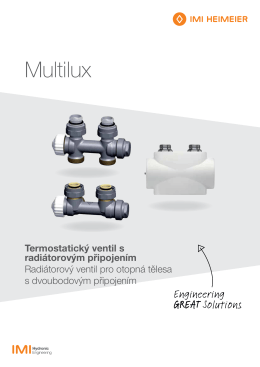 Multilux - IMI Hydronic Engineering