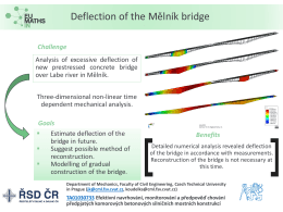 Deflection of the Mělník bridge - eu-maths