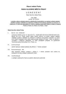 Usnesení Rady HMP č.2908