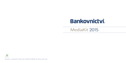 Media kit - Bankovnictví